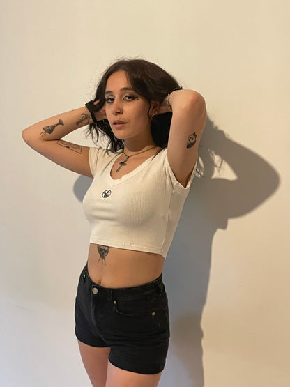 ANGEL White Crop top